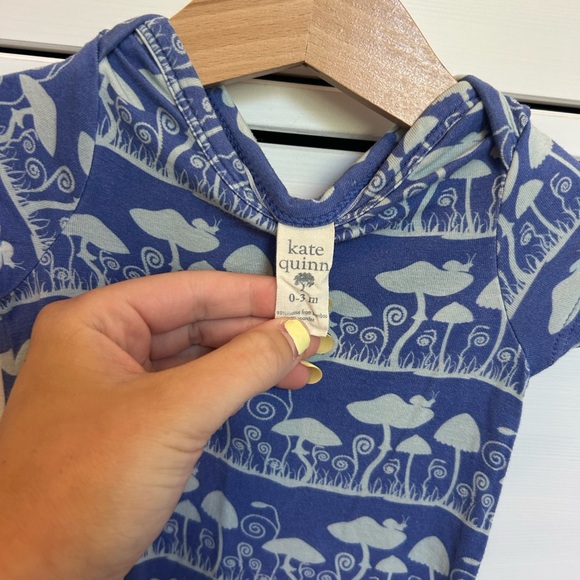 Kate Quinn bamboo mushroom romper size 0-3 months - Picture 2 of 3